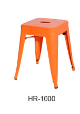الأزياء الأوروبية ساحة المعادن تولكس الكراسي، البرتقال بار كرسي W38.7 * D38.7 * H45